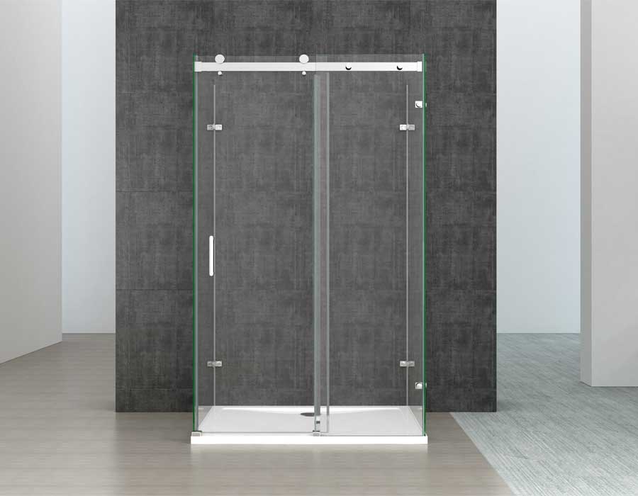 Durovin Bathrooms | Shower Enclosure and Tray NANO Sliding Glass Door Unit Walk in Image One